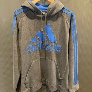Adidas hoodie Large athletic sporty men’s sweatshirt pullover street wear casual